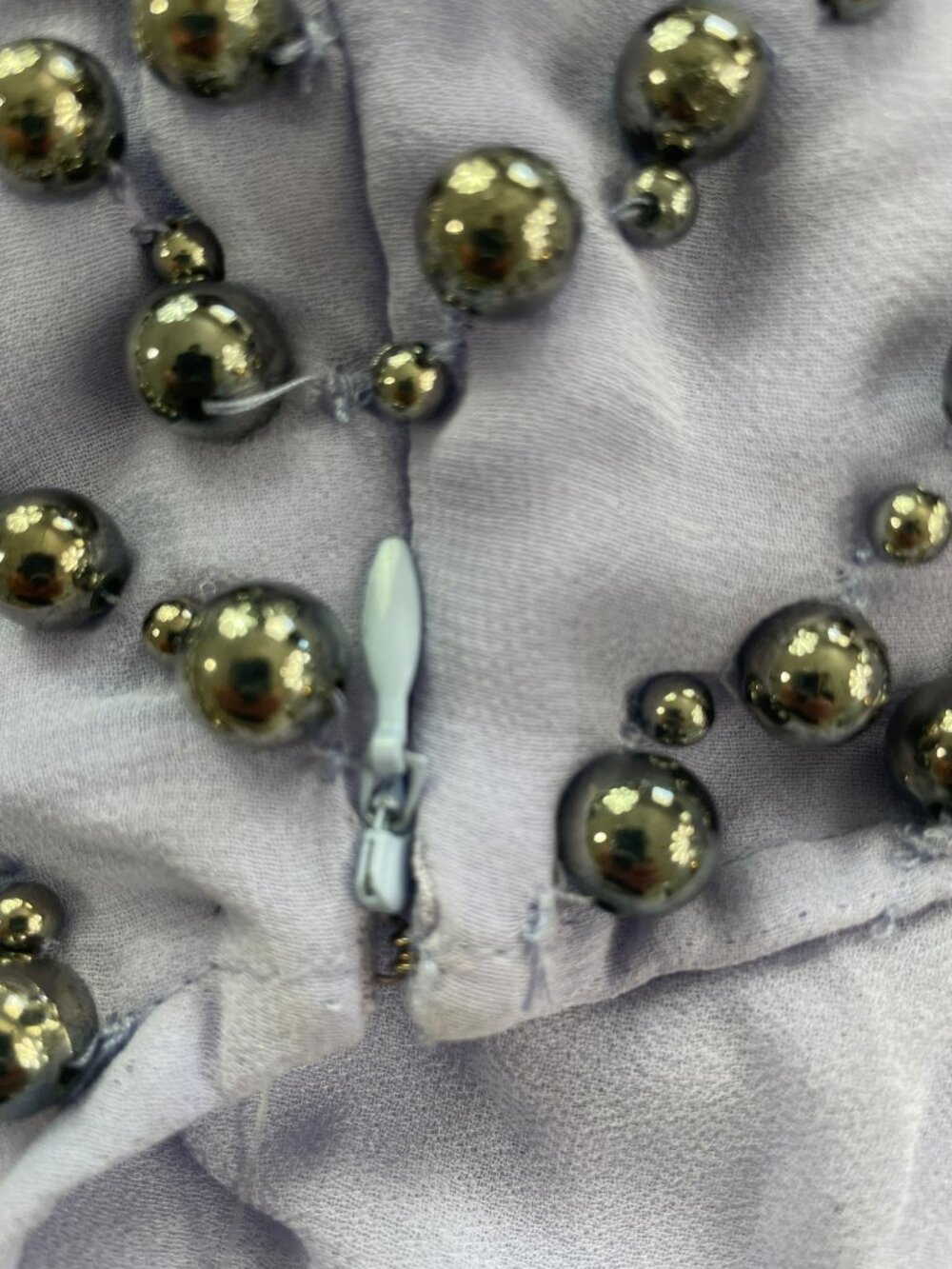 Nasty Girl Studded Asymmetric One-Shoulder Lilac Top Wmn's Sz 8 MSRP$160 NWT - Picture 7 of 10